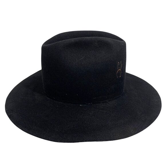 VTG Territorial Western Hat Spearfish SD - Black Rugged Rustic Western Hat - Picture 4 of 10